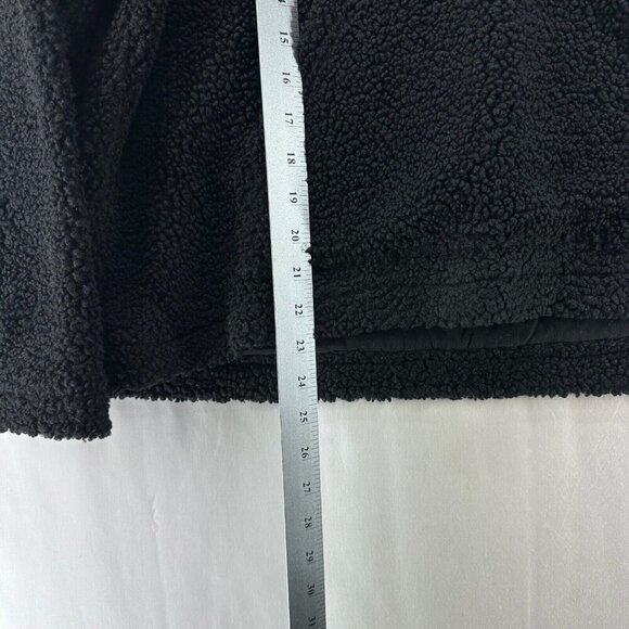 LNA Clothing Sweatshirt Womens S Deep Pile Fleece 1/4 Zip Pullover Jumper Black - Picture 9 of 9